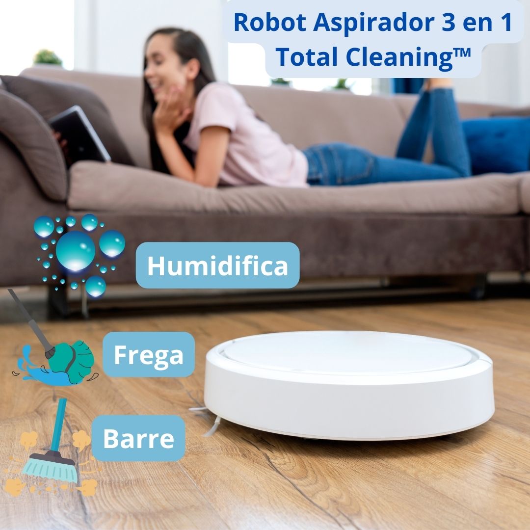 Robot Aspiradora Inteligente 3 En 1